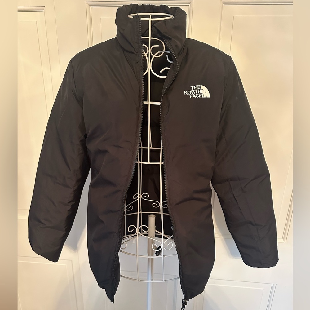 North Face kids puffer reversible EUC size L